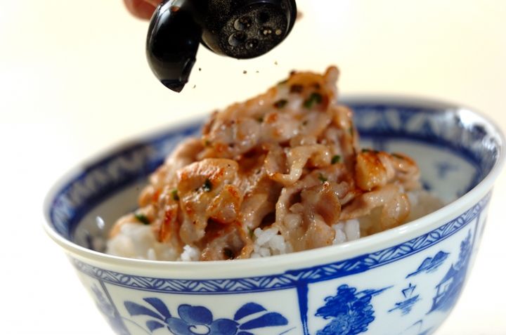 ネギ塩豚の丼の作り方2