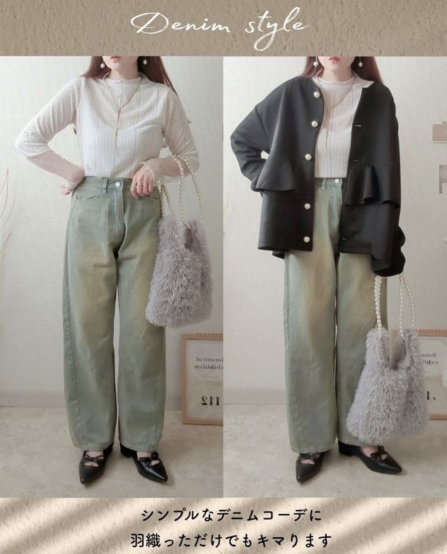 しまむらのパールボタンキリカエJK1