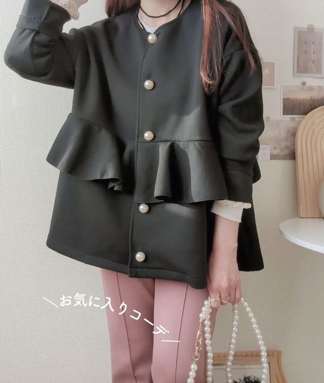 しまむらのパールボタンキリカエJK8