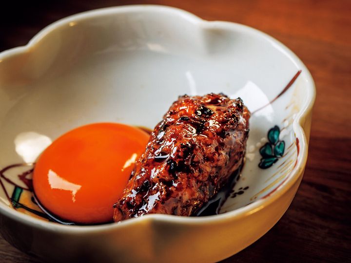 中目黒『焼鳥 角レ』の「つくね」