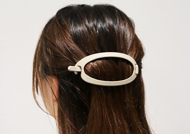 ダイソー バナナクリップ（マット、オーバル） 使用例