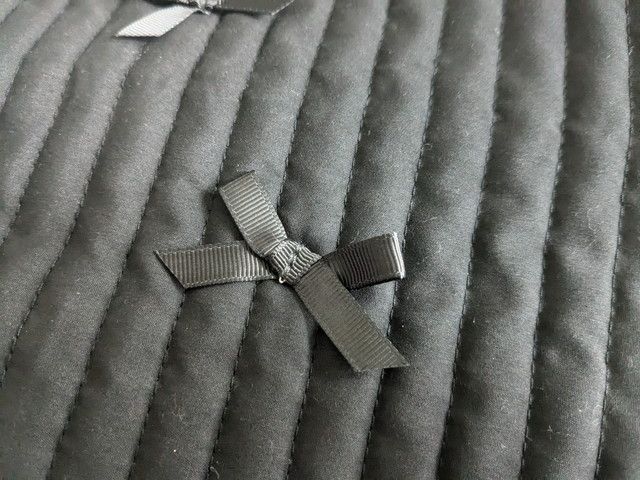 キルティングバッグのリボン