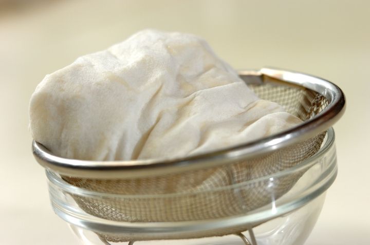 木綿豆腐のミョウガ和えの下準備1