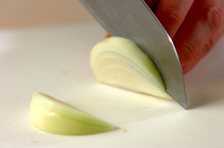 野菜のパピヨットの下準備1