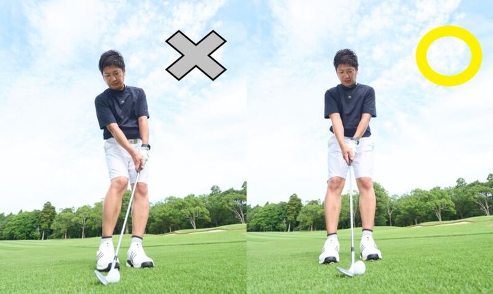 バンスを使える“正しい構え”はどっち？実はハンドファーストはNG…？