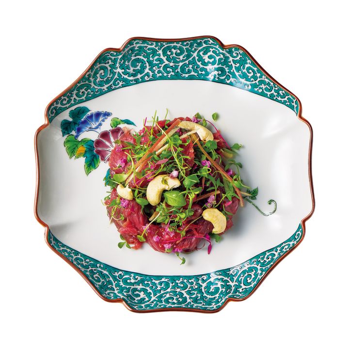 ダチョウとハーブのタルタル