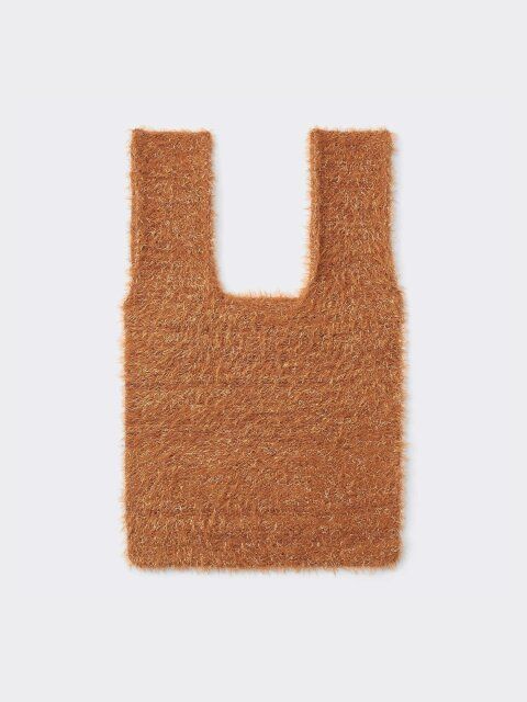 2024秋guレディースラメニットミニバッグ