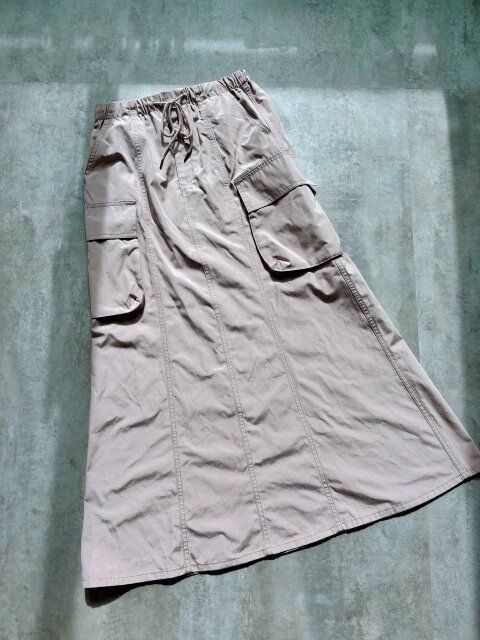 GUカーゴマキシスカートのピンク