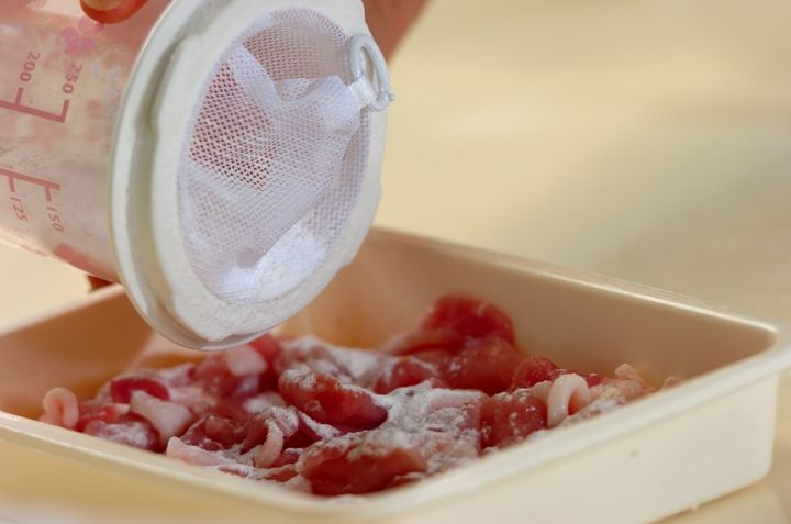 小松菜とホタテの中華風あんかけご飯の作り方1