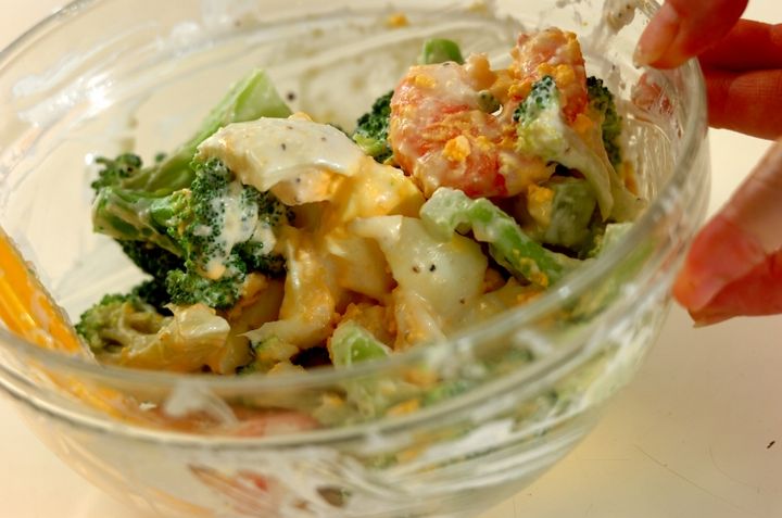 エビとブロッコリーのサラダの作り方2