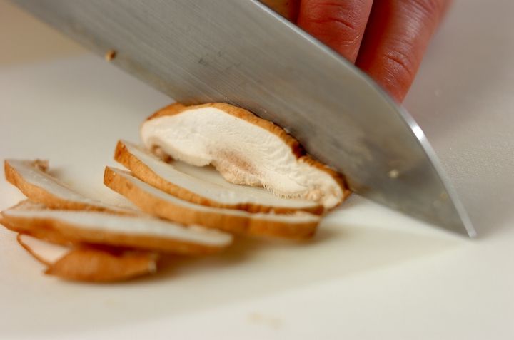 小松菜とホタテの中華風あんかけご飯の下準備2