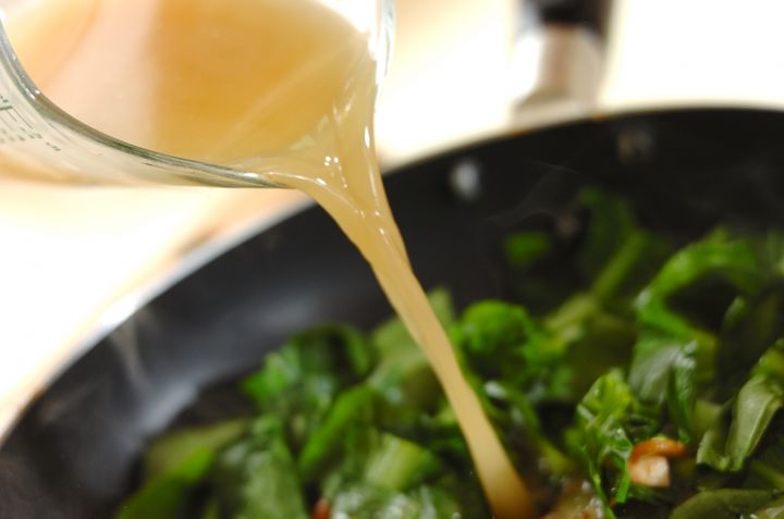 小松菜とホタテの中華風あんかけご飯の作り方3