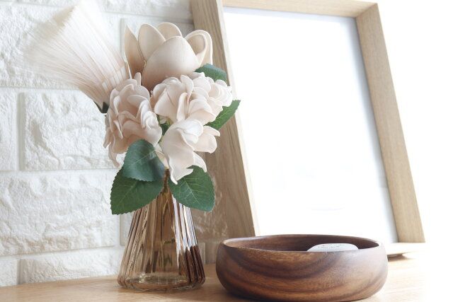 ダイソー 造花（菊） 造花（コットンフラワー） 造花（芙蓉、ナチュラル）