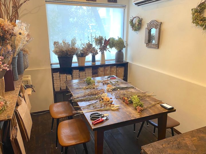 体験場所は店内奥の専用スペース