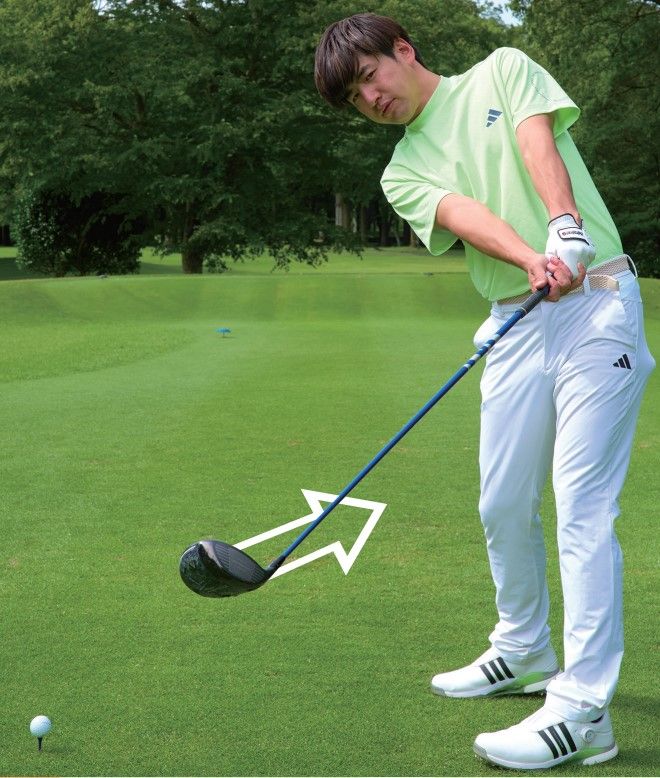 左に絶対曲げたくないときはどう打つ？フォローでのフェース向きが重要