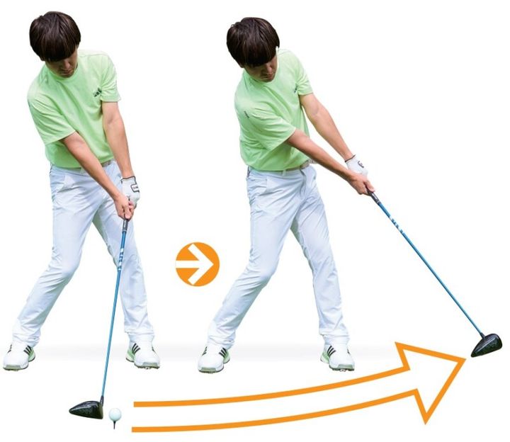 左に絶対曲げたくないときはどう打つ？フォローでのフェース向きが重要