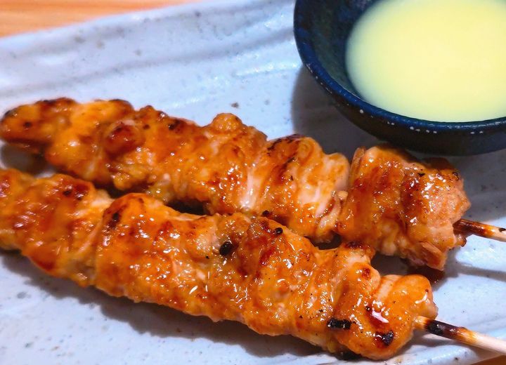 「鶏くりから串の蒲焼～バターソース～」