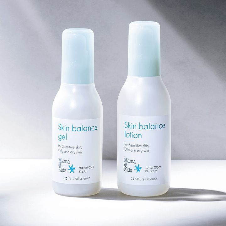 ママ＆キッズのローションとジェルはみずみずしくてスッと肌に馴染む
