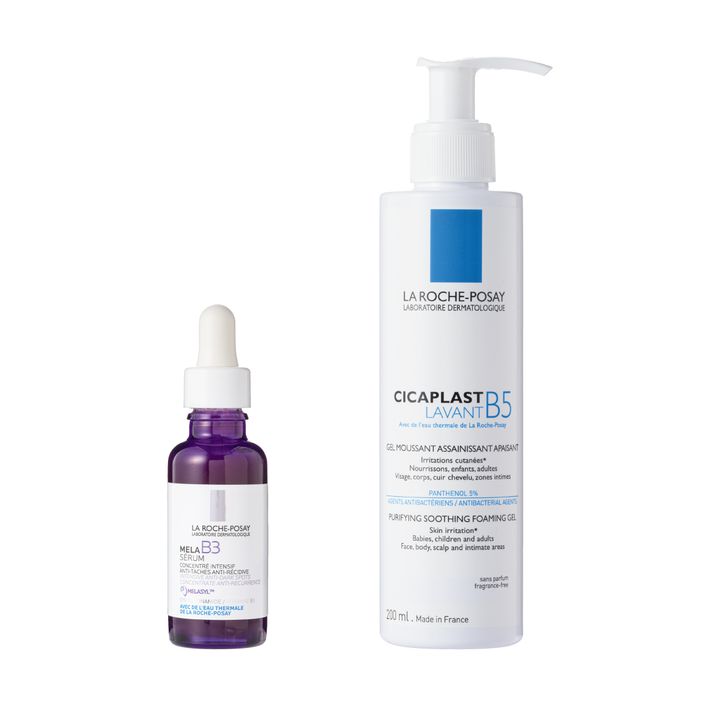 LA ROCHE-POSAYのメラ B3 セラムとシカプラスト ジェルクレンザー