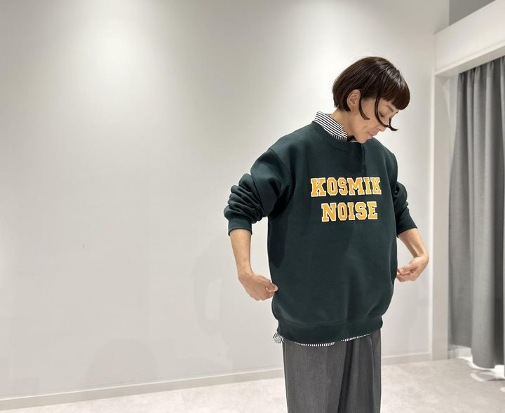 画像: 【GU× UNDERCOVER】ヘビーウェイトスウェットプルオーバー UNDERCOVER１¥2,990 ※佐藤さんの身長：165㎝ 出典：GU