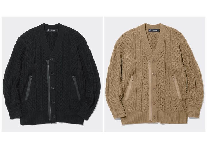 画像: 【GU× UNDERCOVER】ケーブルカーディガン UNDERCOVER 各¥4,990 出典：GU