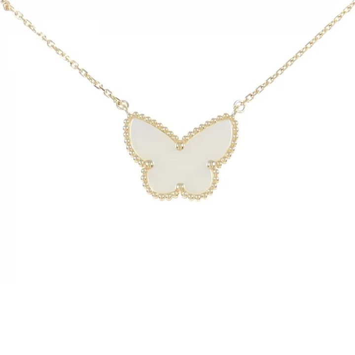 ヴァンクリーフ＆アーペルのラッキーアルハンブラ パピヨン ネックレス