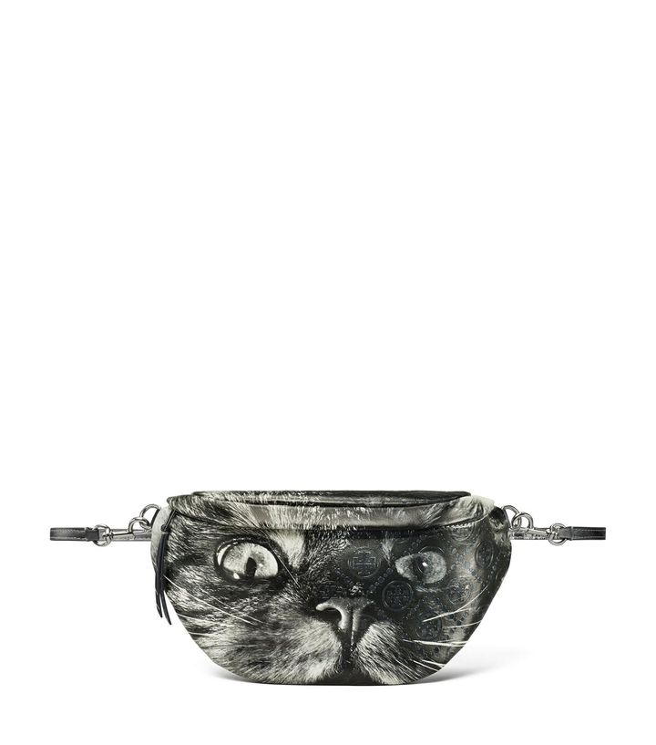 画像: 【Tory Burch】「 T モノグラム キャットプリント ベルトバッグ」（H13.5cm×W19cm×D7cm） ￥89,100（税込）