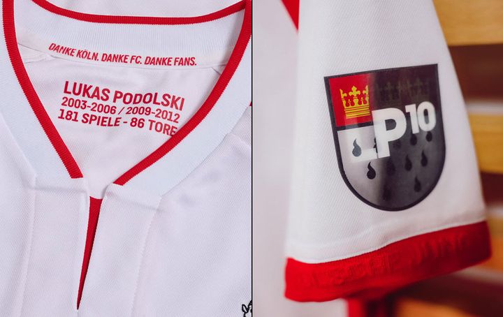ポドルスキ、最後の勇姿！ケルンが「お別れの特別ユニフォーム」を発表 レジェンドも参加の試合で着用へ