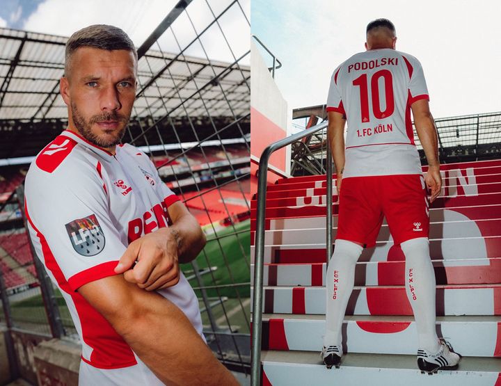 ポドルスキ、最後の勇姿！ケルンが「お別れの特別ユニフォーム」を発表 レジェンドも参加の試合で着用へ