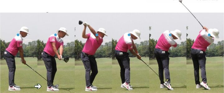 飛距離を伸ばすには“軸”が大切！「首の付け根の後ろ側」を意識してみて