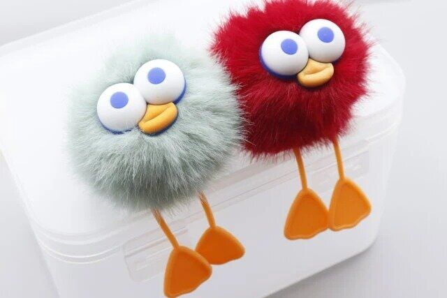 セリア キーホルダー もこもこダイバーズ