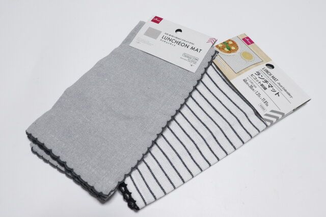 ダイソー ランチョンマット ランチマット ピコット刺繍