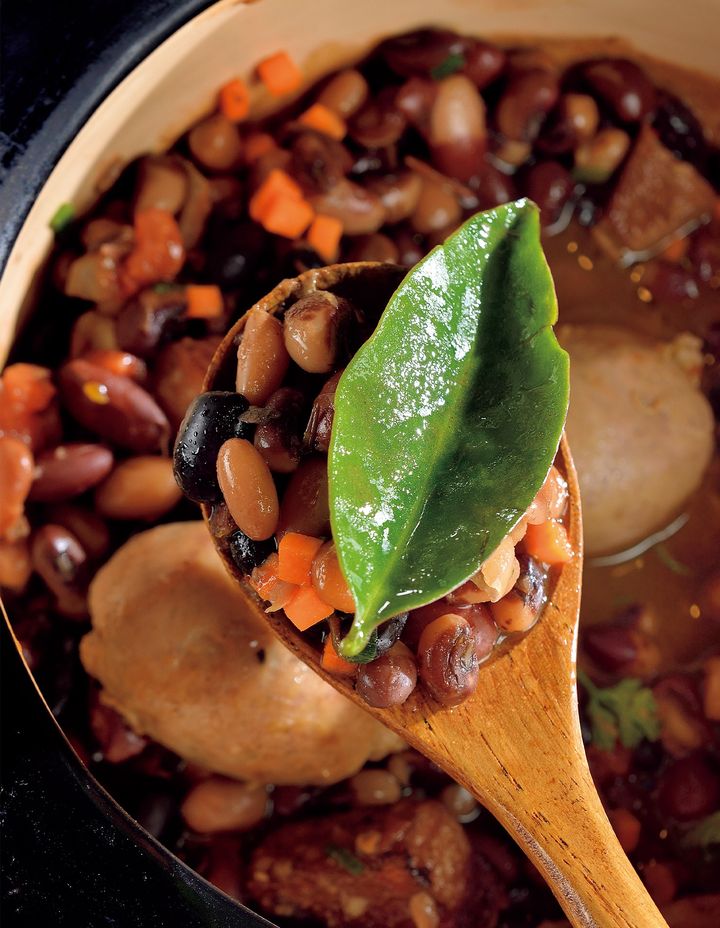 ブラジルの異なる7つの地域で育つ独自品種の豆などで作った煮込み料理は、「バール・ダ・ドナ・オンサ」の新作メニュー。