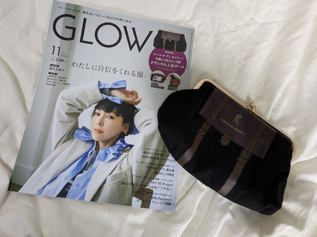 ロベルタ ディ カメリーノ中綿入り＆スエード調クラシカル上品ポーチ