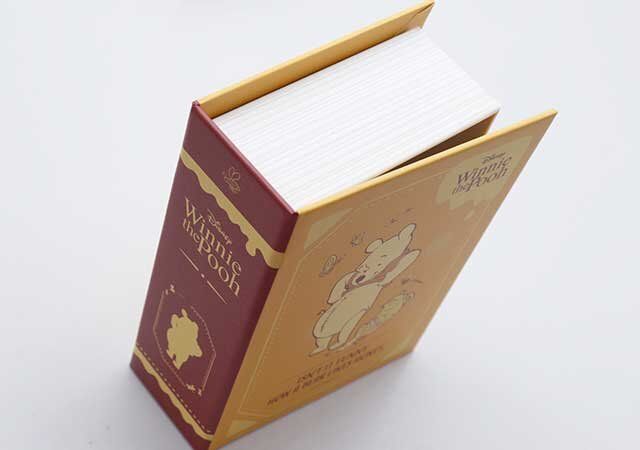 セリア セリア ヴィンテージ風ブック型BOX プーさん 蓋