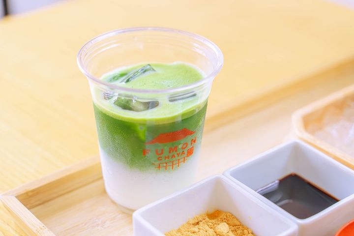 抹茶ラテ「普福 -FUFUKU-」（アイス）550円