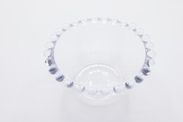ダイソー ガラスボウル（ドット、約12.5cm） 食器