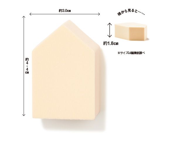 ロージーローザ ジェリータッチスポンジ ハウス型 6P