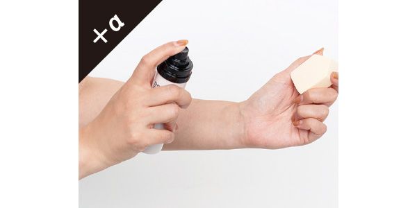 クリームミストで保湿と密着を同時に