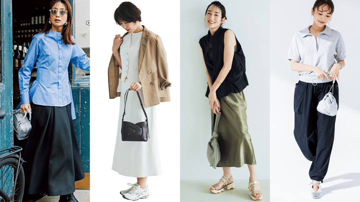 気温26度の服装の4コーデコラージュ写真