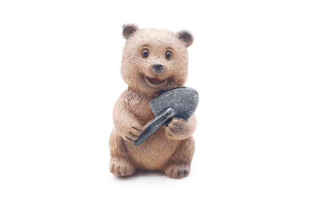 ダイソー アニマル置物（くま） シャベル