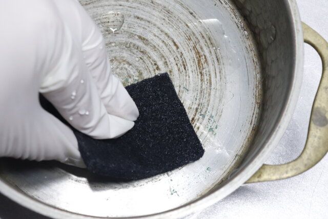 ダイソー コゲ落とし不織布（シートタイプ、12枚） 使用例