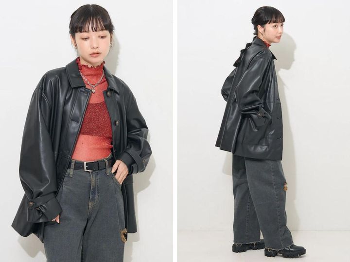 画像: 「スムースレザーシャツジャケット」￥11,880 出典：フリークス ストア