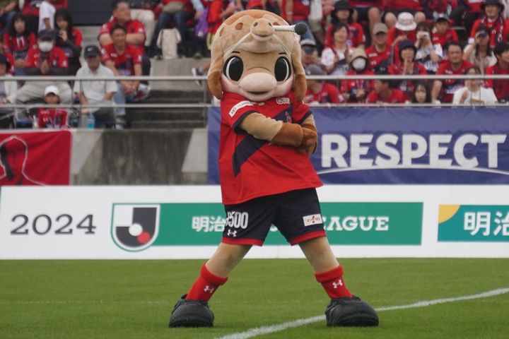 いわきFCの動けるかわいいマスコット！Qoly編集部が撮影したハーマー＆ドリーの写真を公開