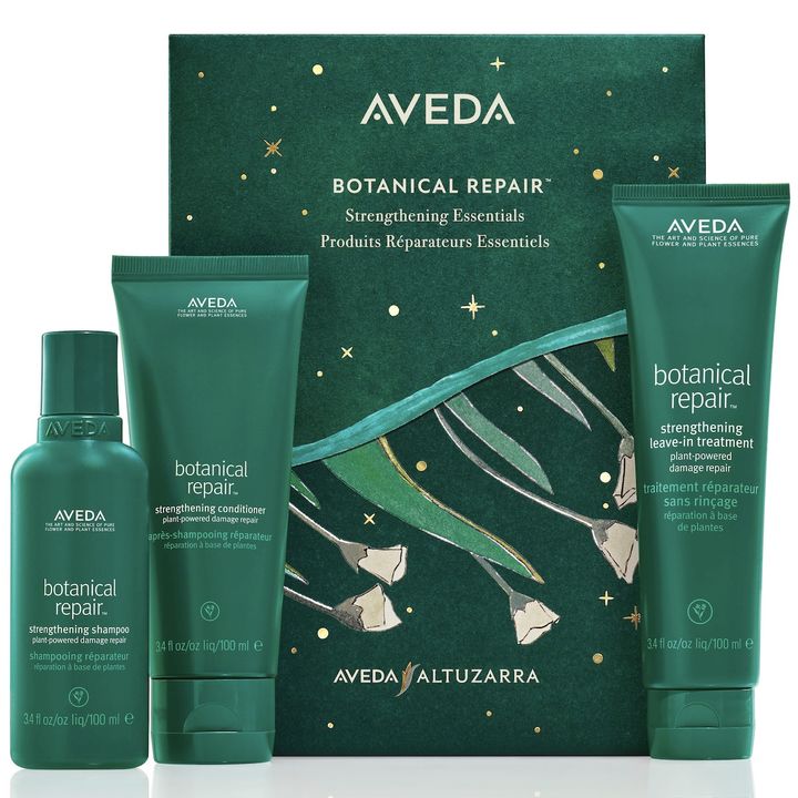 〜アルチュザラ コラボレーション〜 ボタニカル リペア ストレングス エッセンシャル ギフト ￥8,250（11月1日より限定発売） ※セット内容／ボタニカルリペア シャンプー 100ml、同 コンディショナー 100ml、同 リーブイン トリートメント 100ml