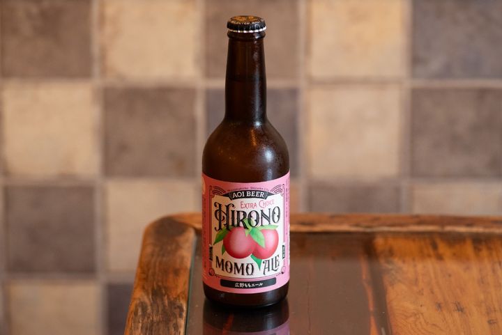 「広野桃エール」ボトル750円