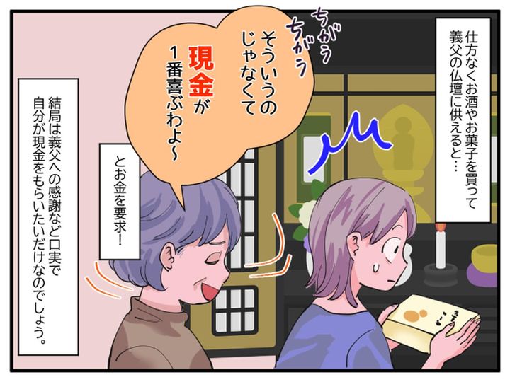 画像2: 亡くなった義父は現金が欲しい？