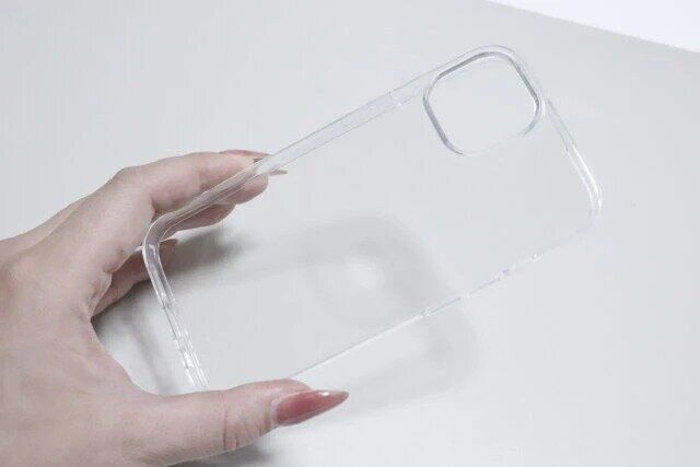 ダイソー ダブルガードケース（アイフォーン用、15、クリア）