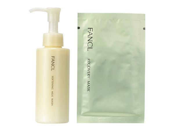 【左】やわ肌ミルク洗顔 【右】リカバリーマスク