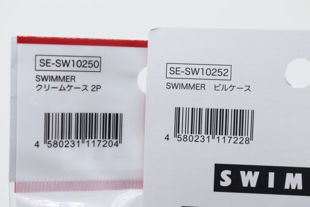 セリア SWIMMER クリームケース 2P SWIMMER ピルケース パッケージ JANコード